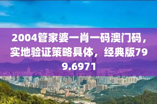 2004管家婆一肖一码澳门码，实地验证策略具体，经典版799.6971