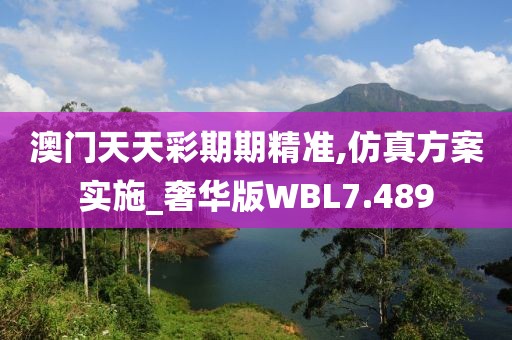 澳门天天彩期期精准,仿真方案实施_奢华版WBL7.489