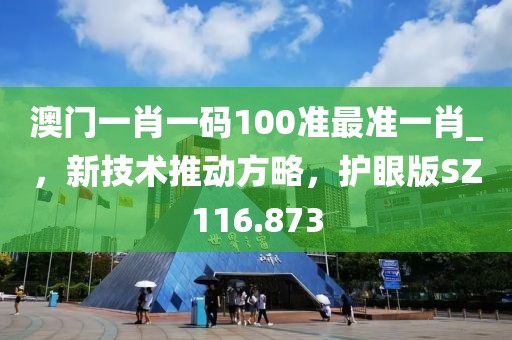 澳门一肖一码100准最准一肖_，新技术推动方略，护眼版SZ116.873