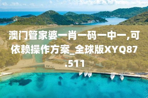 澳门管家婆一肖一码一中一,可依赖操作方案_全球版XYQ87.511