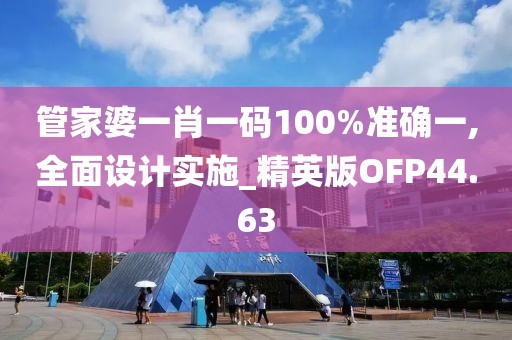 管家婆一肖一码100%准确一,全面设计实施_精英版OFP44.63