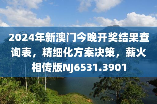 2024年新澳门今晚开奖结果查询表，精细化方案决策，薪火相传版NJ6531.3901
