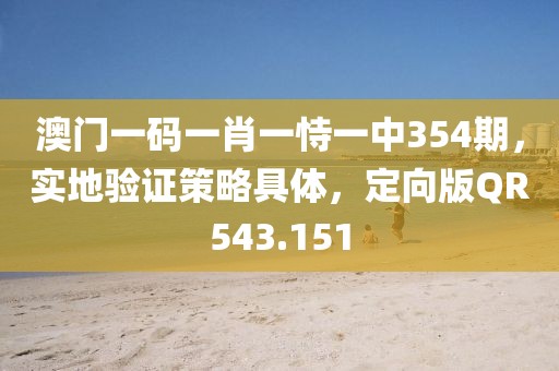 澳门一码一肖一恃一中354期，实地验证策略具体，定向版QR543.151