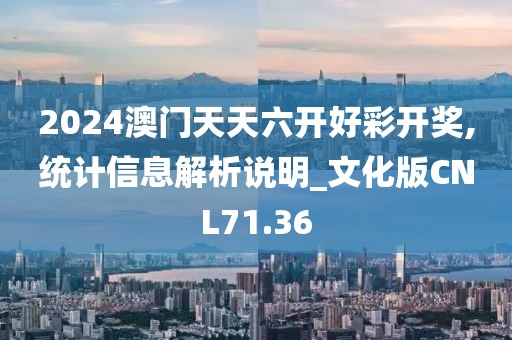 2024澳门天天六开好彩开奖,统计信息解析说明_文化版CNL71.36
