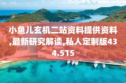 小鱼儿玄机二站资料提供资料,最新研究解读,私人定制版434.515