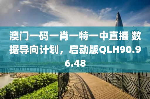 澳门一码一肖一特一中直播 数据导向计划，启动版QLH90.96.48