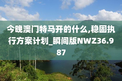 今晚澳门特马开的什么,稳固执行方案计划_瞬间版NWZ36.987