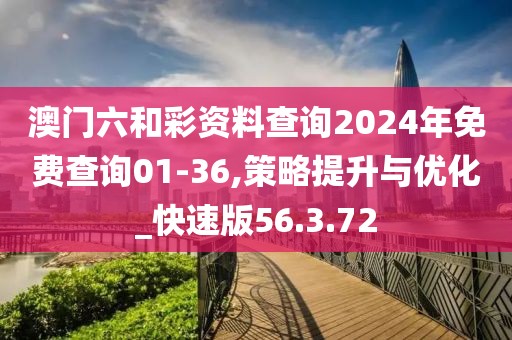 澳门六和彩资料查询2024年免费查询01-36,策略提升与优化_快速版56.3.72
