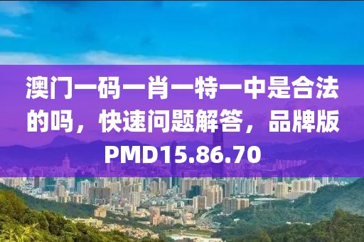澳门一码一肖一特一中是合法的吗，快速问题解答，品牌版PMD15.86.70
