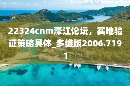 22324cnm濠江论坛，实地验证策略具体_多维版2006.7191