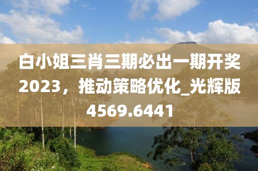 白小姐三肖三期必出一期开奖2023，推动策略优化_光辉版4569.6441