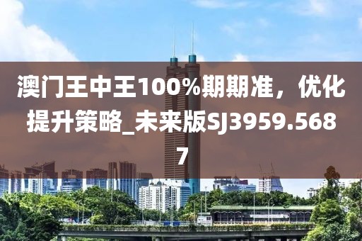 澳门王中王100%期期准，优化提升策略_未来版SJ3959.5687