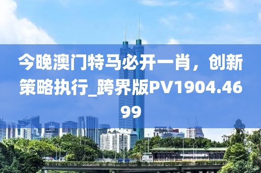 今晚澳门特马必开一肖，创新策略执行_跨界版PV1904.4699