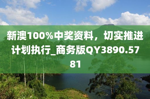 新澳100%中奖资料，切实推进计划执行_商务版QY3890.5781