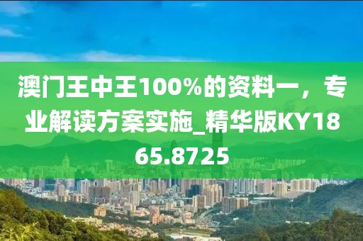 澳门王中王100%的资料一，专业解读方案实施_精华版KY1865.8725