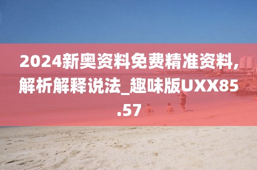 2024新奥资料免费精准资料,解析解释说法_趣味版UXX85.57