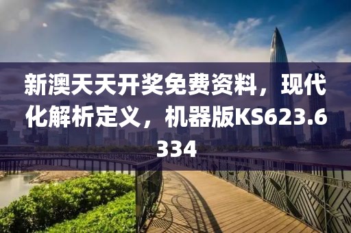 新澳天天开奖免费资料，现代化解析定义，机器版KS623.6334